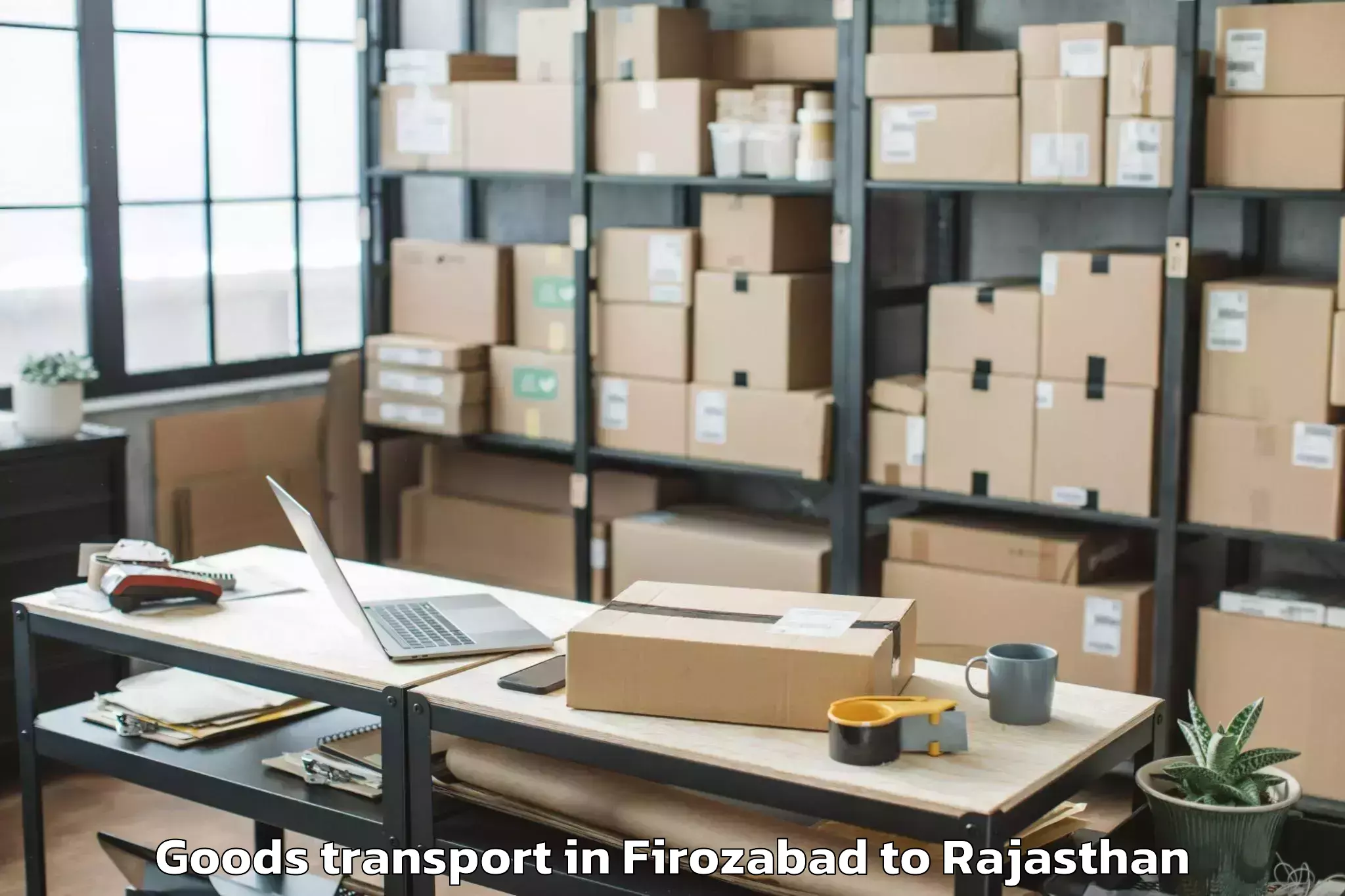 Reliable Firozabad to Ghator Goods Transport